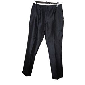 Sophie Clery Navy Blue Silk Cotton Blend Dress Pants Trousers Size 8 NWT0